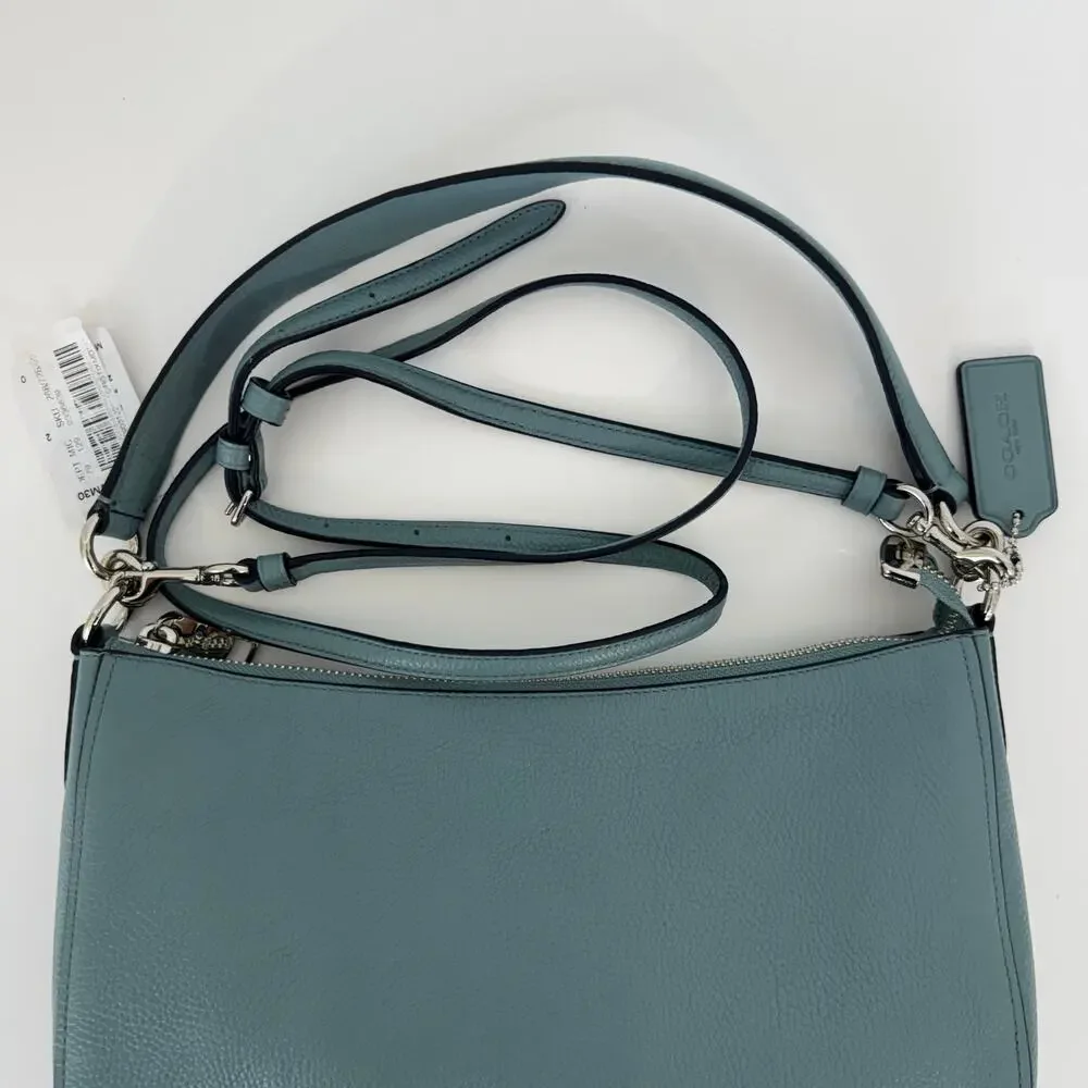 Coach Chelsea Crossbody Shoulder Bag Leather Marine Light Blue 56819 NWT - Picture 6 of 15